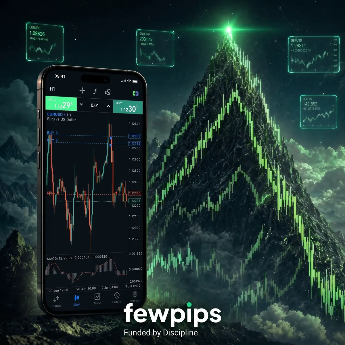 Fewpips Futures brand visual